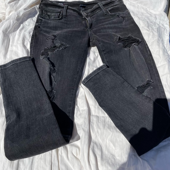 True Religion Denim - True Religion ripped black jeans